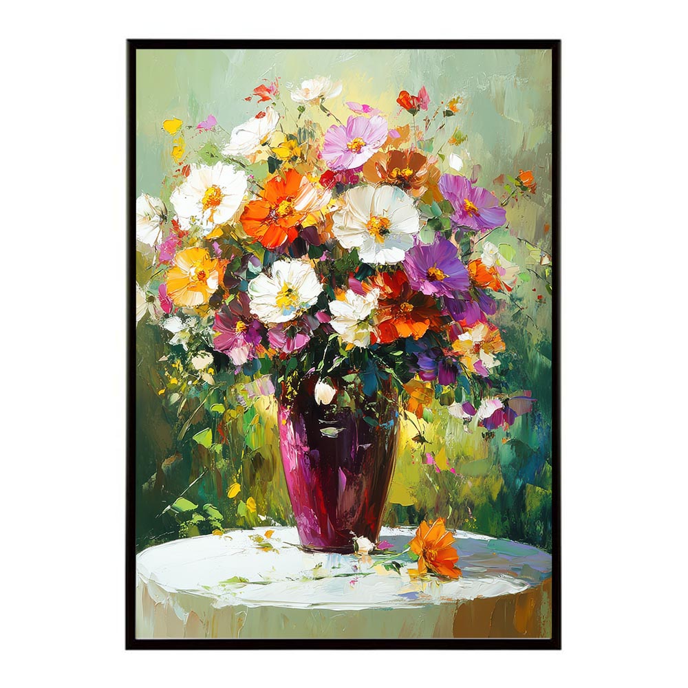 アーティスティックフラワー ポスター 絵画 絵 油絵 アート　お花 ドライフラワー 生花 観葉 植物 自然 インテリア おしゃれ プリントポスター フォト イラスト お洒落 特大 大きい【lh-poster-10703】