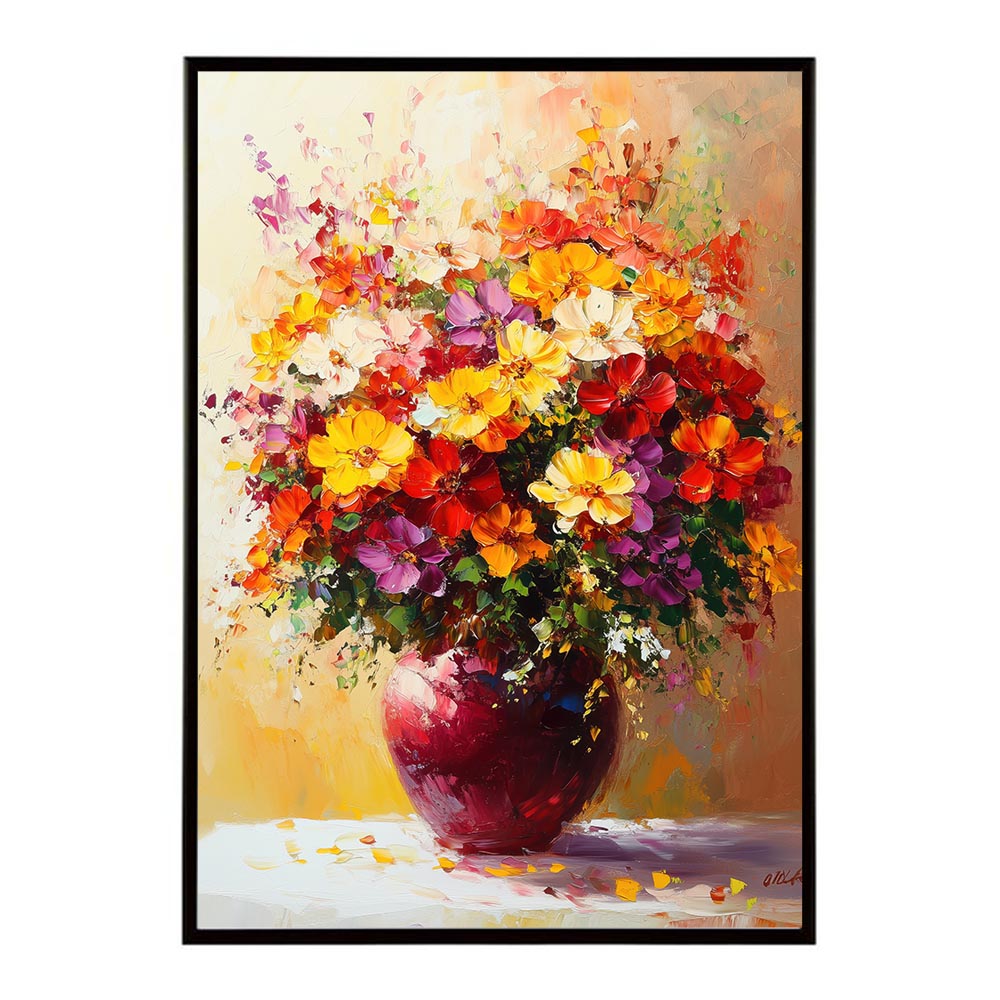 アーティスティックフラワー ポスター 絵画 絵 油絵 アート　お花 ドライフラワー 生花 観葉 植物 自然 インテリア おしゃれ プリントポスター フォト イラスト お洒落 特大 大きい【lh-poster-10704】