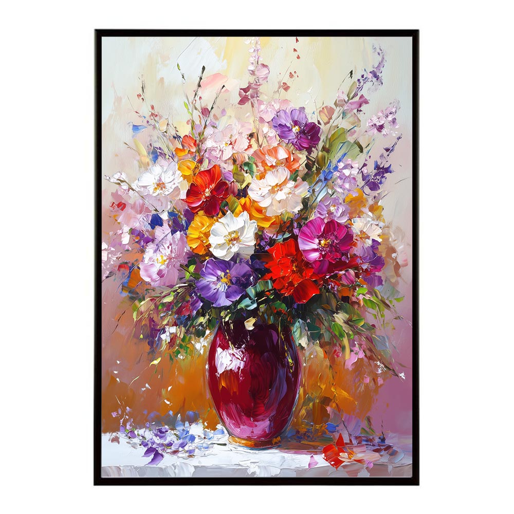 アーティスティックフラワー ポスター 絵画 絵 油絵 アート　お花 ドライフラワー 生花 観葉 植物 自然 インテリア おしゃれ プリントポスター フォト イラスト お洒落 特大 大きい【lh-poster-10705】