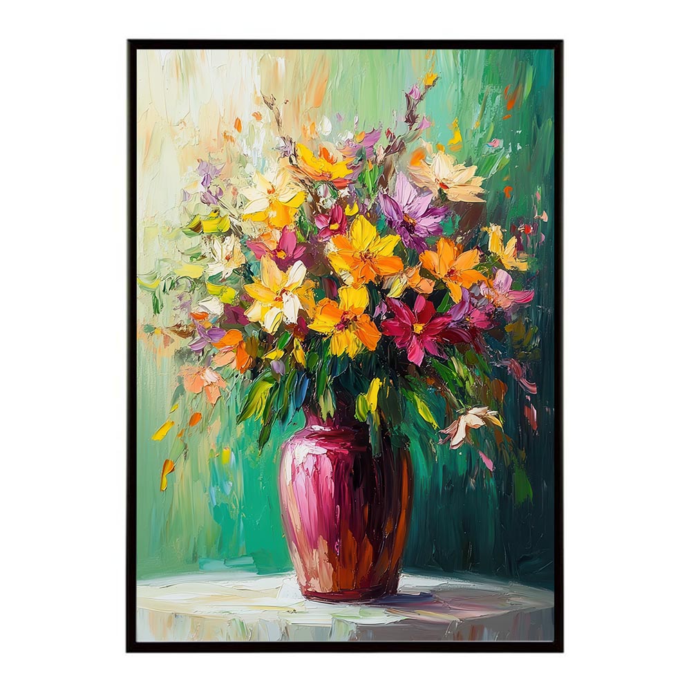 アーティスティックフラワー ポスター 絵画 絵 油絵 アート　お花 ドライフラワー 生花 観葉 植物 自然 インテリア おしゃれ プリントポスター フォト イラスト お洒落 特大 大きい【lh-poster-10707】