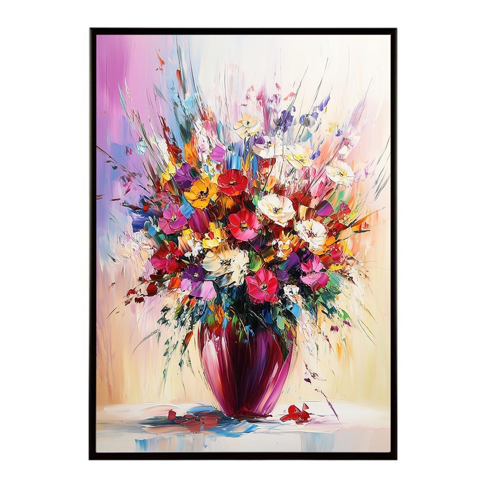アーティスティックフラワー ポスター 絵画 絵 油絵 アート　お花 ドライフラワー 生花 観葉 植物 自然 インテリア おしゃれ プリントポスター フォト イラスト お洒落 特大 大きい【lh-poster-10732】