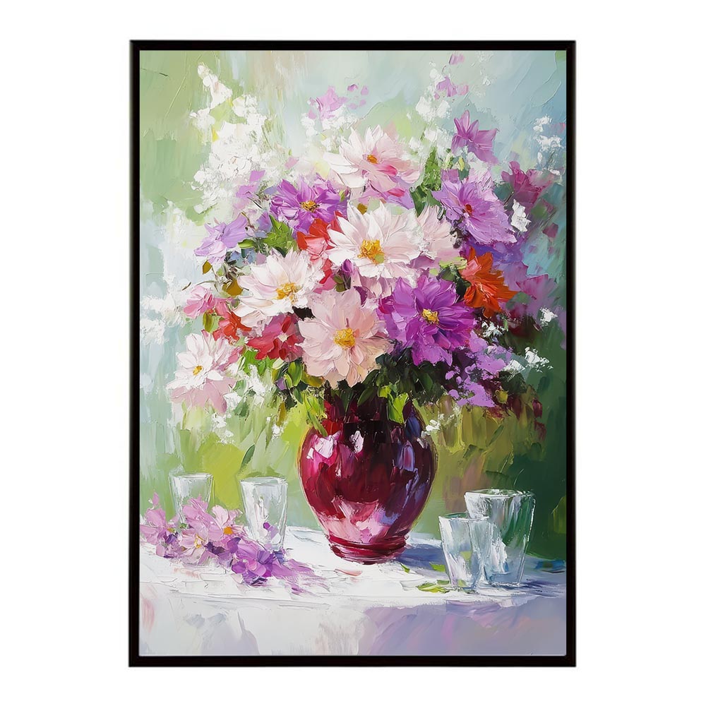 アーティスティックフラワー ポスター 絵画 絵 油絵 アート　お花 ドライフラワー 生花 観葉 植物 自然 インテリア おしゃれ プリントポスター フォト イラスト お洒落 特大 大きい【lh-poster-10743】