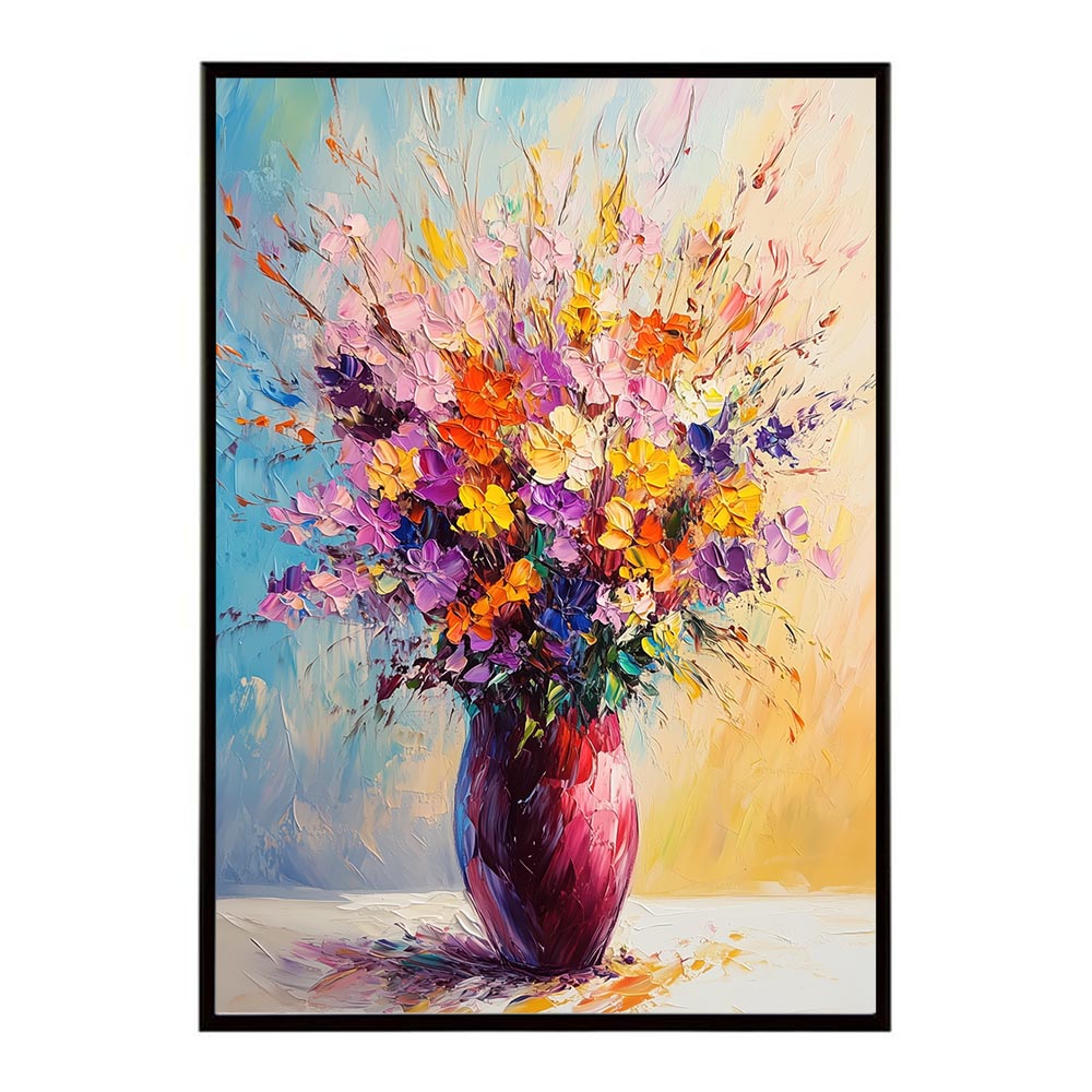 アーティスティックフラワー ポスター 絵画 絵 油絵 アート　お花 ドライフラワー 生花 観葉 植物 自然 インテリア おしゃれ プリントポスター フォト イラスト お洒落 特大 大きい【lh-poster-10744】