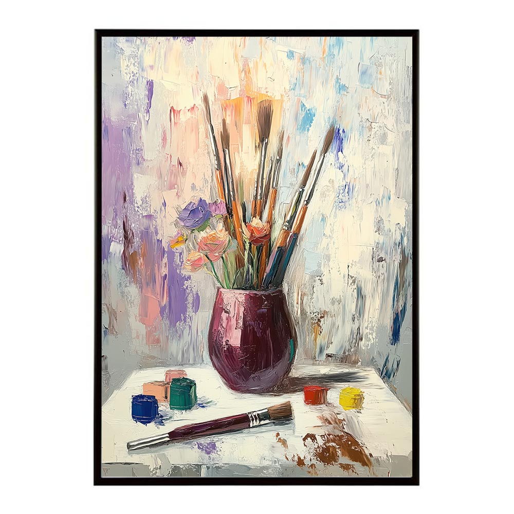 アーティスティックフラワー ポスター 絵画 絵 油絵 アート　お花 ドライフラワー 生花 観葉 植物 自然 インテリア おしゃれ プリントポスター フォト イラスト お洒落 特大 大きい【lh-poster-10745】