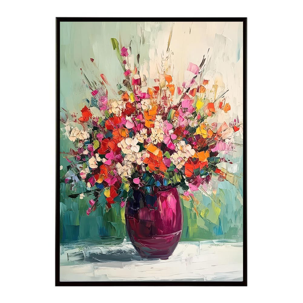 アーティスティックフラワー ポスター 絵画 絵 油絵 アート　お花 ドライフラワー 生花 観葉 植物 自然 インテリア おしゃれ プリントポスター フォト イラスト お洒落 特大 大きい【lh-poster-10748】
