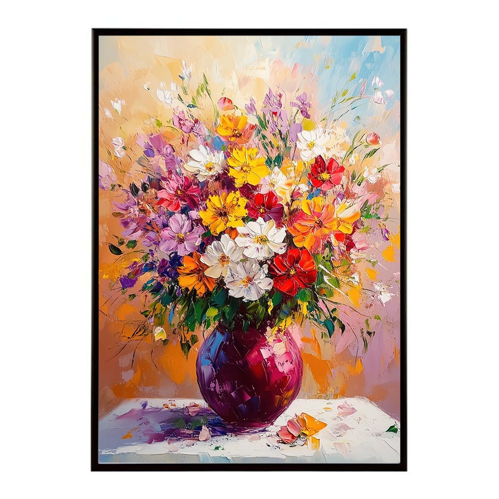 アーティスティックフラワー ポスター 絵画 絵 油絵 アート　お花 ドライフラワー 生花 観葉 植物 自然 インテリア おしゃれ プリントポスター フォト イラスト お洒落 特大 大きい【lh-poster-10751】