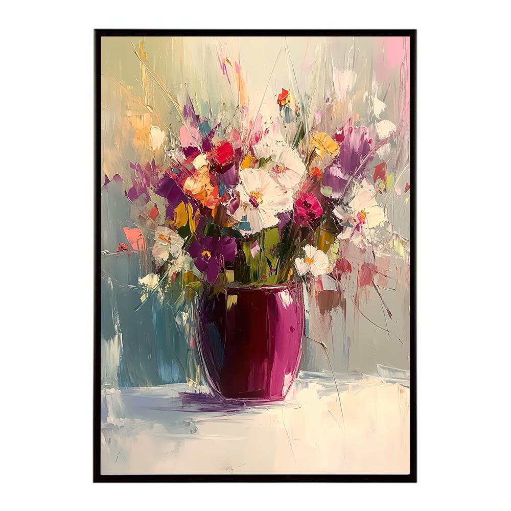アーティスティックフラワー ポスター 絵画 絵 油絵 アート　お花 ドライフラワー 生花 観葉 植物 自然 インテリア おしゃれ プリントポスター フォト イラスト お洒落 特大 大きい【lh-poster-10754】