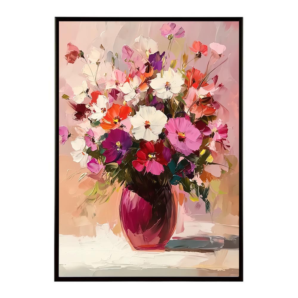 アーティスティックフラワー ポスター 絵画 絵 油絵 アート　お花 ドライフラワー 生花 観葉 植物 自然 インテリア おしゃれ プリントポスター フォト イラスト お洒落 特大 大きい【lh-poster-10756】