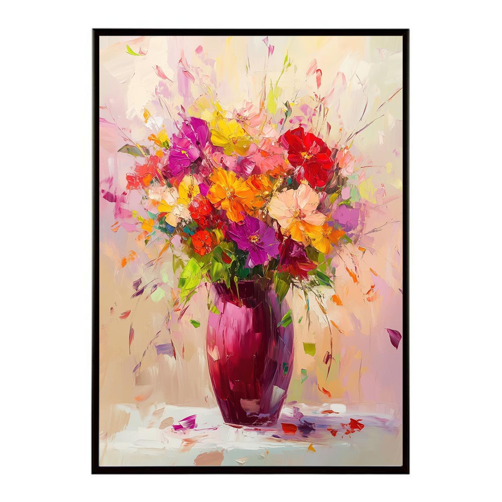 アーティスティックフラワー ポスター 絵画 絵 油絵 アート　お花 ドライフラワー 生花 観葉 植物 自然 インテリア おしゃれ プリントポスター フォト イラスト お洒落 特大 大きい【lh-poster-10758】