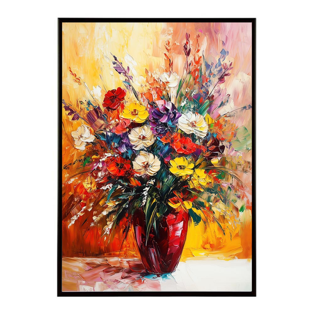 アーティスティックフラワー ポスター 絵画 絵 油絵 アート　お花 ドライフラワー 生花 観葉 植物 自然 インテリア おしゃれ プリントポスター フォト イラスト お洒落 特大 大きい【lh-poster-10760】