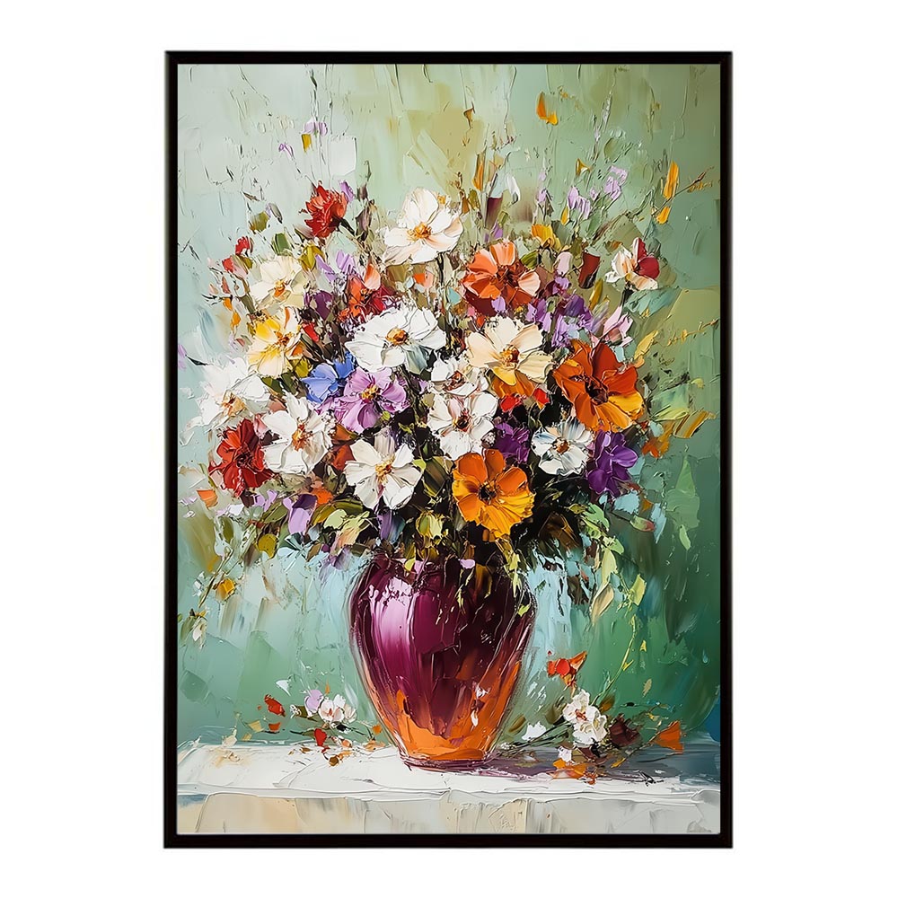 アーティスティックフラワー ポスター 絵画 絵 油絵 アート　お花 ドライフラワー 生花 観葉 植物 自然 インテリア おしゃれ プリントポスター フォト イラスト お洒落 特大 大きい【lh-poster-10766】