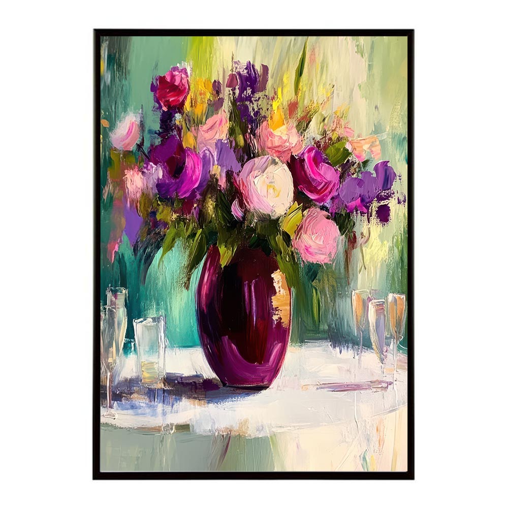 アーティスティックフラワー ポスター 絵画 絵 油絵 アート　お花 ドライフラワー 生花 観葉 植物 自然 インテリア おしゃれ プリントポスター フォト イラスト お洒落 特大 大きい【lh-poster-10772】