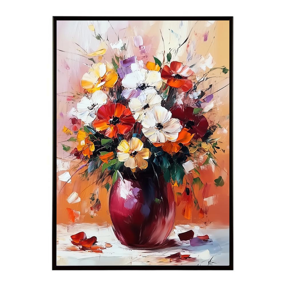 アーティスティックフラワー ポスター 絵画 絵 油絵 アート　お花 ドライフラワー 生花 観葉 植物 自然 インテリア おしゃれ プリントポスター フォト イラスト お洒落 特大 大きい【lh-poster-10776】