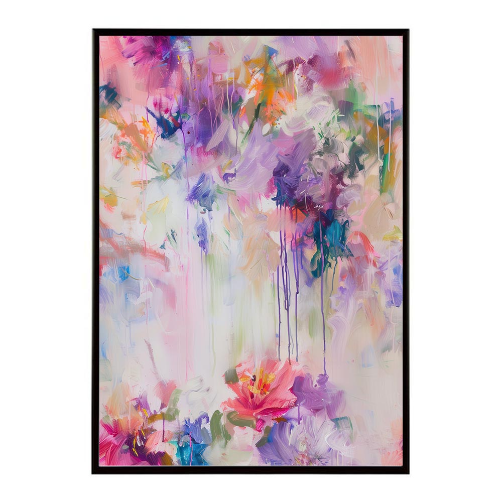 アーティスティックフラワー ポスター 花 絵画 アート 画家 名画 コンセプトアート 油絵 水彩画 絵具 インテリア 壁掛け おしゃれ モダン 北欧 韓国風 アートフレーム 【lh-poster-10780】