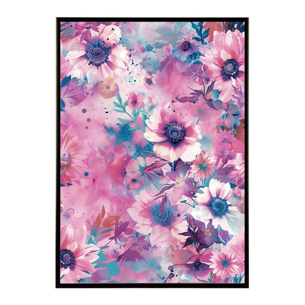 アーティスティックフラワー ポスター 花 絵画 アート 画家 名画 コンセプトアート 油絵 水彩画 絵具 インテリア 壁掛け おしゃれ モダン 北欧 韓国風 アートフレーム 【lh-poster-10782】