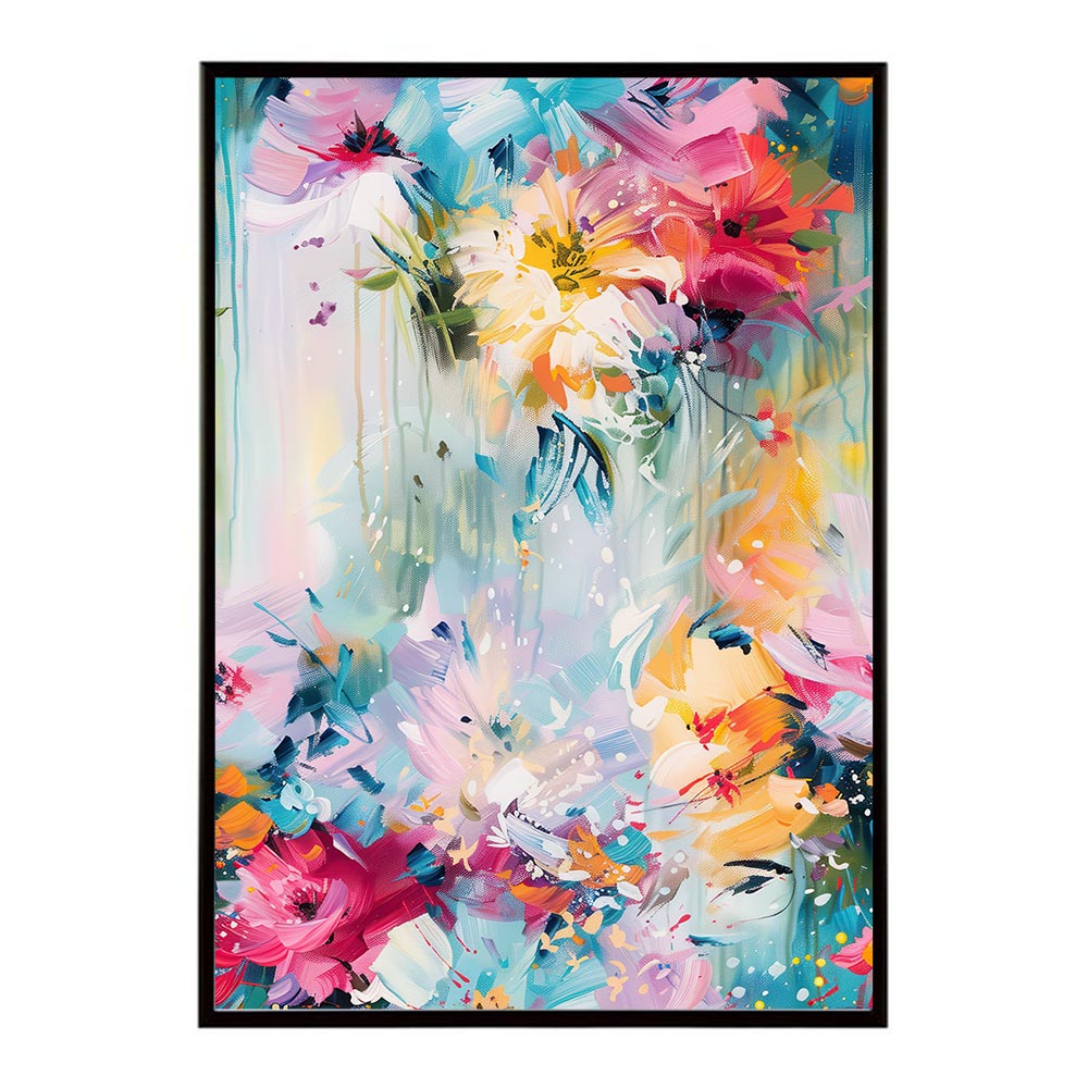 アーティスティックフラワー ポスター 花 絵画 アート 画家 名画 コンセプトアート 油絵 水彩画 絵具 インテリア 壁掛け おしゃれ モダン 北欧 韓国風 アートフレーム 【lh-poster-10786】
