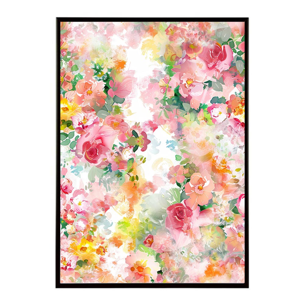 アーティスティックフラワー ポスター 花 絵画 アート 画家 名画 コンセプトアート 油絵 水彩画 絵具 インテリア 壁掛け おしゃれ モダン 北欧 韓国風 アートフレーム 【lh-poster-10789】