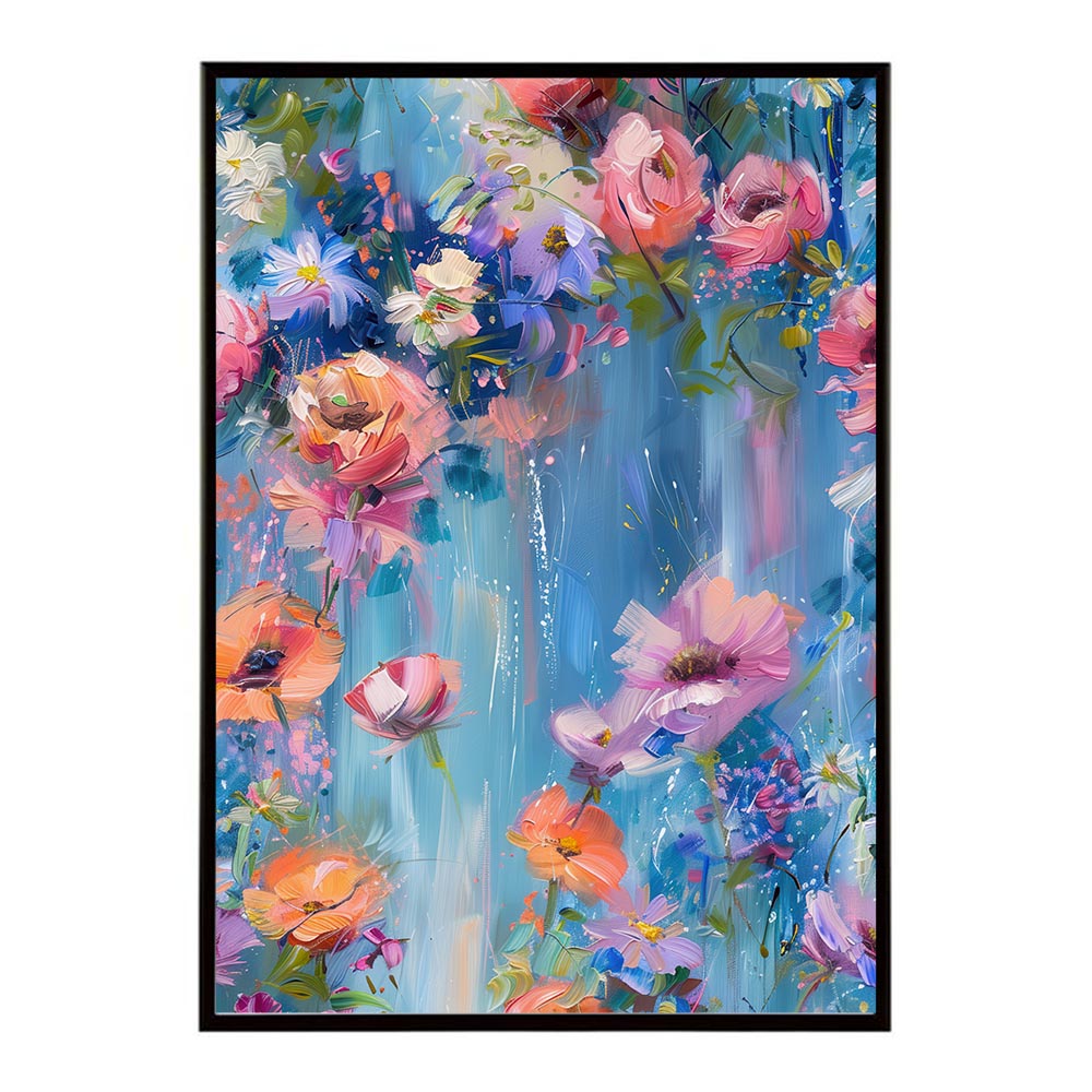 アーティスティックフラワー ポスター 花 絵画 アート 画家 名画 コンセプトアート 油絵 水彩画 絵具 インテリア 壁掛け おしゃれ モダン 北欧 韓国風 アートフレーム 【lh-poster-10795】