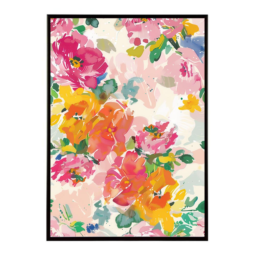 アーティスティックフラワー ポスター 花 絵画 アート 画家 名画 コンセプトアート 油絵 水彩画 絵具 インテリア 壁掛け おしゃれ モダン 北欧 韓国風 アートフレーム 【lh-poster-10803】