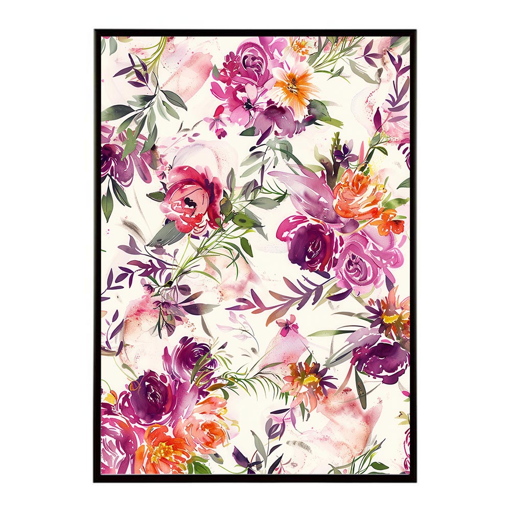アーティスティックフラワー ポスター 花 絵画 アート 画家 名画 コンセプトアート 油絵 水彩画 絵具 インテリア 壁掛け おしゃれ モダン 北欧 韓国風 アートフレーム 【lh-poster-10812】