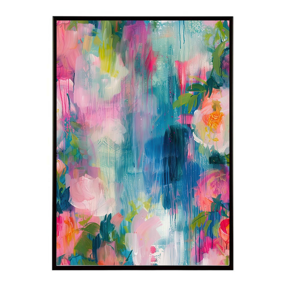 アーティスティックフラワー ポスター 花 絵画 アート 画家 名画 コンセプトアート 油絵 水彩画 絵具 インテリア 壁掛け おしゃれ モダン 北欧 韓国風 アートフレーム 【lh-poster-10822】