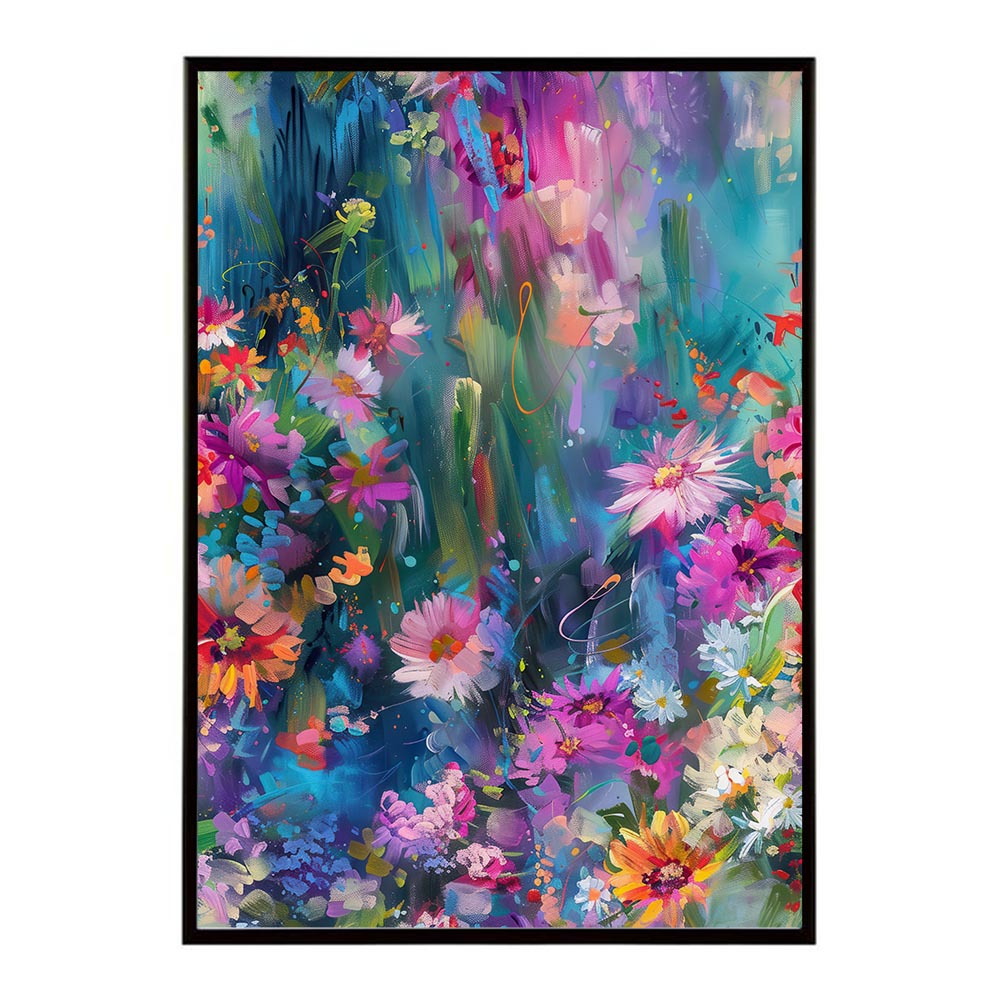アーティスティックフラワー ポスター 花 絵画 アート 画家 名画 コンセプトアート 油絵 水彩画 絵具 インテリア 壁掛け おしゃれ モダン 北欧 韓国風 アートフレーム 【lh-poster-10832】