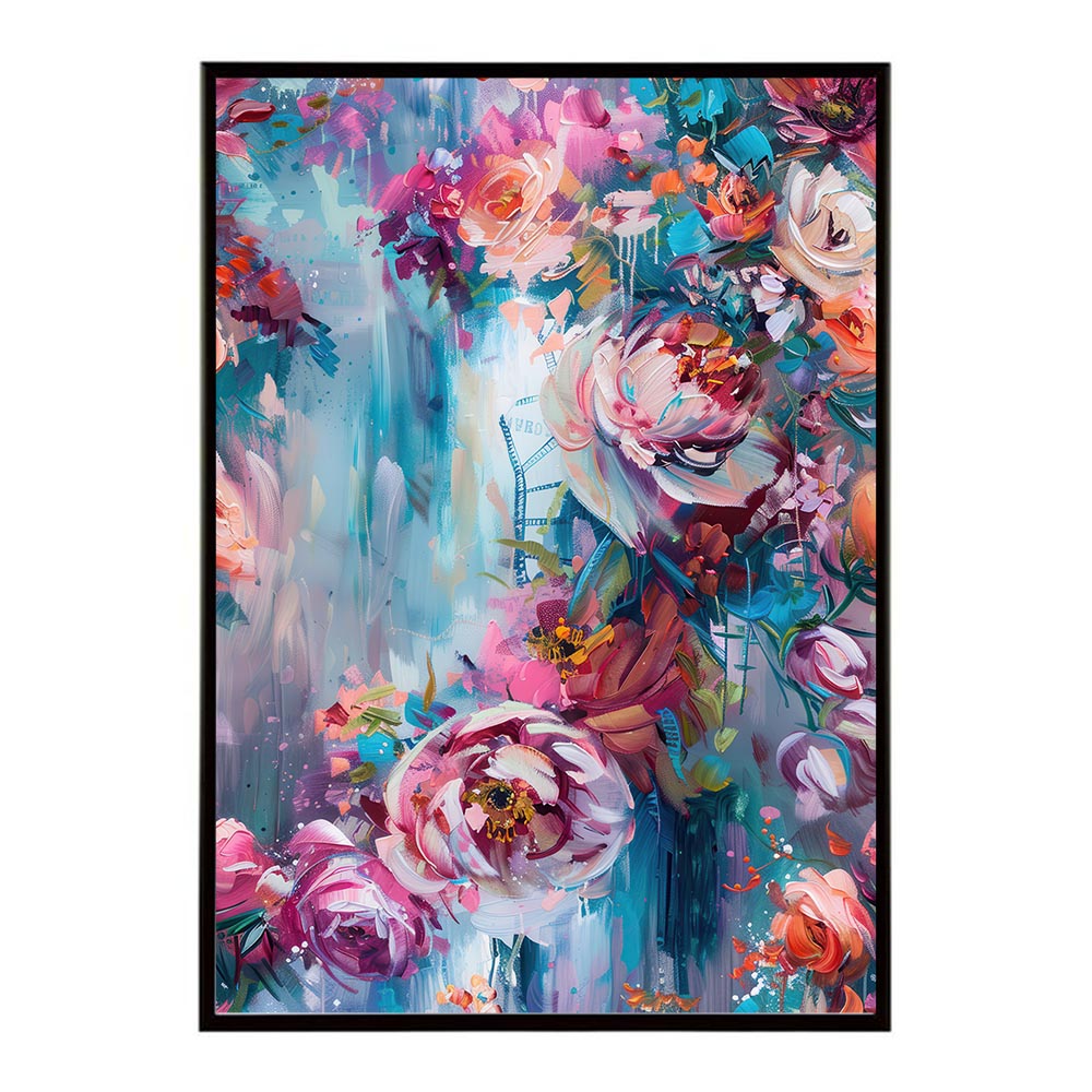 アーティスティックフラワー ポスター 花 絵画 アート 画家 名画 コンセプトアート 油絵 水彩画 絵具 インテリア 壁掛け おしゃれ モダン 北欧 韓国風 アートフレーム 【lh-poster-10835】