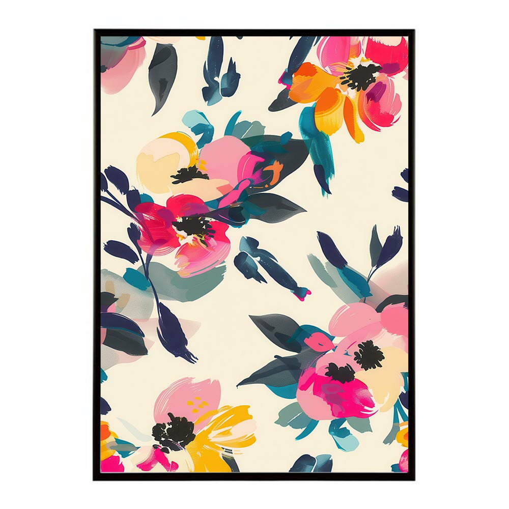 アーティスティックフラワー ポスター 花 絵画 アート 画家 名画 コンセプトアート 油絵 水彩画 絵具 インテリア 壁掛け おしゃれ モダン 北欧 韓国風 アートフレーム 【lh-poster-10837】