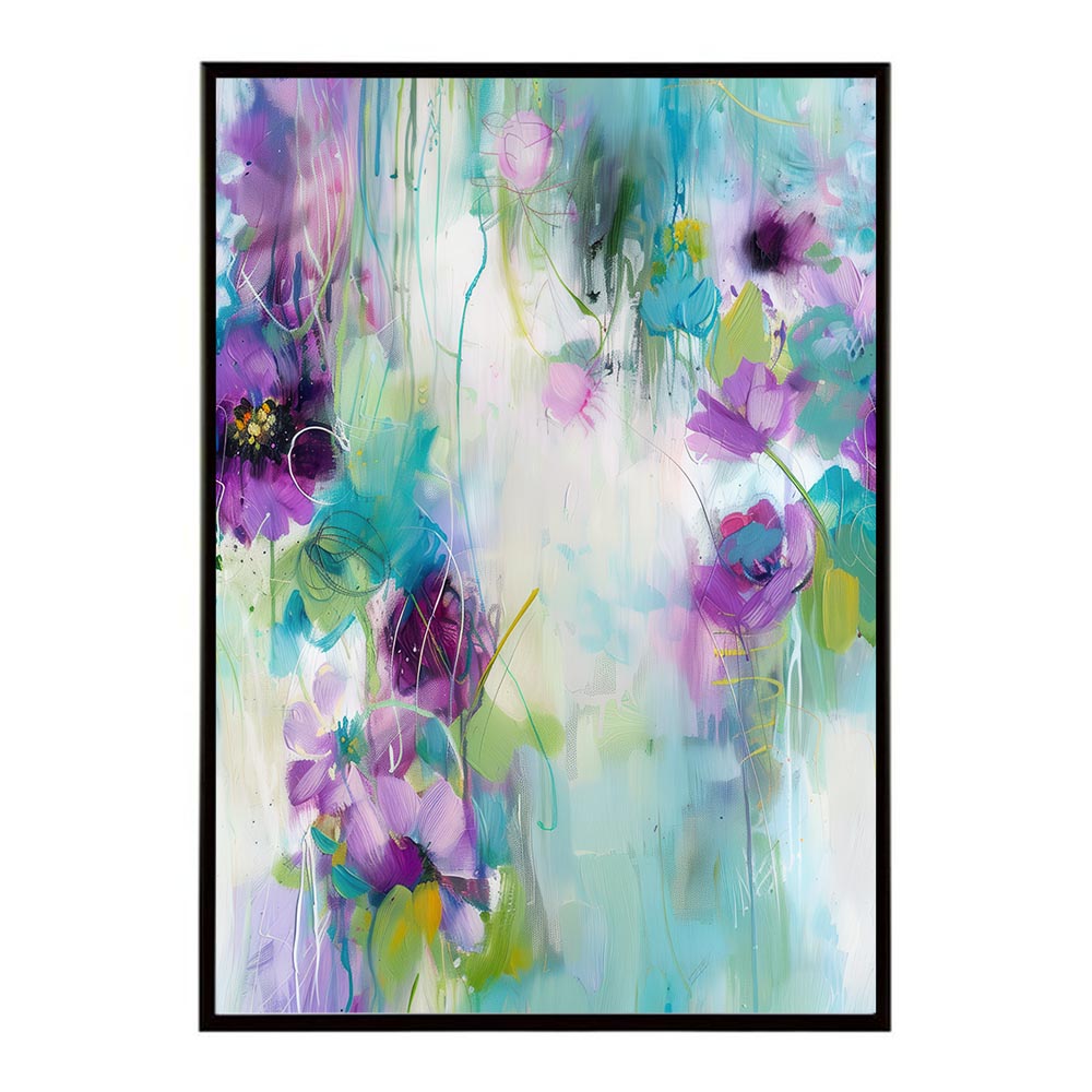 アーティスティックフラワー ポスター 花 絵画 アート 画家 名画 コンセプトアート 油絵 水彩画 絵具 インテリア 壁掛け おしゃれ モダン 北欧 韓国風 アートフレーム 【lh-poster-10840】