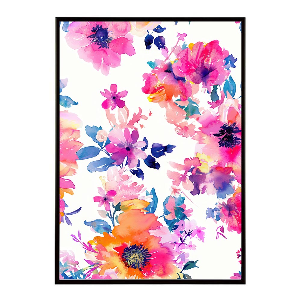 アーティスティックフラワー ポスター 花 絵画 アート 画家 名画 コンセプトアート 油絵 水彩画 絵具 インテリア 壁掛け おしゃれ モダン 北欧 韓国風 アートフレーム 【lh-poster-10853】