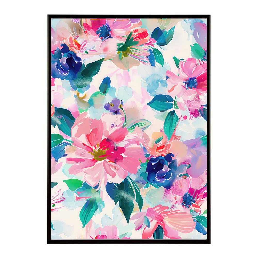 アーティスティックフラワー ポスター 花 絵画 アート 画家 名画 コンセプトアート 油絵 水彩画 絵具 インテリア 壁掛け おしゃれ モダン 北欧 韓国風 アートフレーム 【lh-poster-10854】