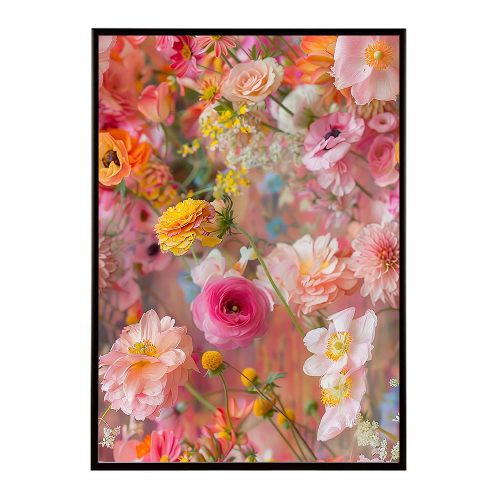アーティスティックフラワー ポスター 花 絵画 アート 画家 名画 コンセプトアート 油絵 水彩画 絵具 インテリア 壁掛け おしゃれ モダン 北欧 韓国風 アートフレーム 【lh-poster-10856】