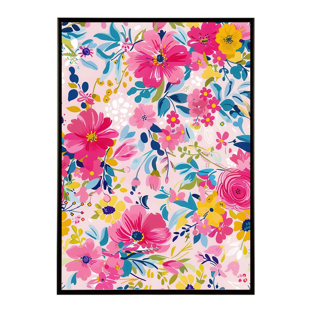 アーティスティックフラワー ポスター 花 絵画 アート 画家 名画 コンセプトアート 油絵 水彩画 絵具 インテリア 壁掛け おしゃれ モダン 北欧 韓国風 アートフレーム 【lh-poster-10867】