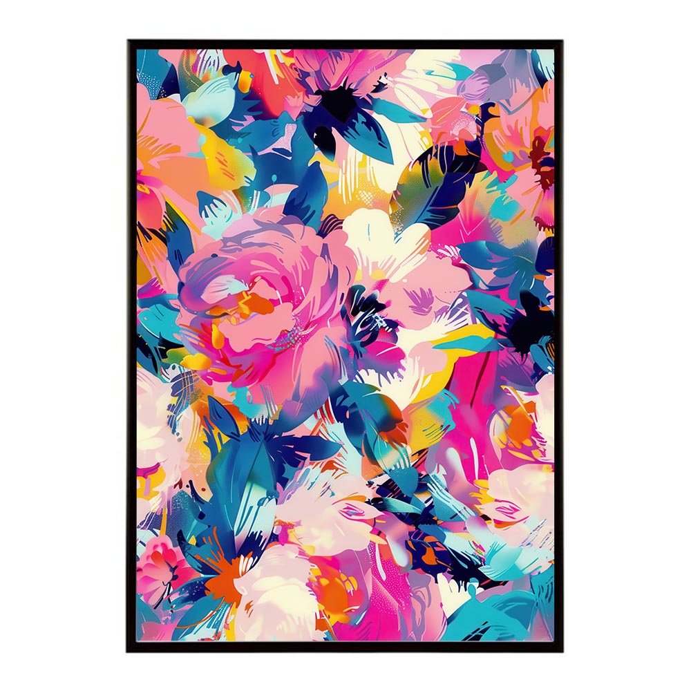 アーティスティックフラワー ポスター 花 絵画 アート 画家 名画 コンセプトアート 油絵 水彩画 絵具 インテリア 壁掛け おしゃれ モダン 北欧 韓国風 アートフレーム 【lh-poster-10875】