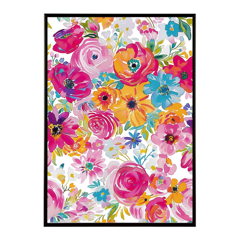 アーティスティックフラワー ポスター 花 絵画 アート 画家 名画 コンセプトアート 油絵 水彩画 絵具 インテリア 壁掛け おしゃれ モダン 北欧 韓国風 アートフレーム 【lh-poster-10886】