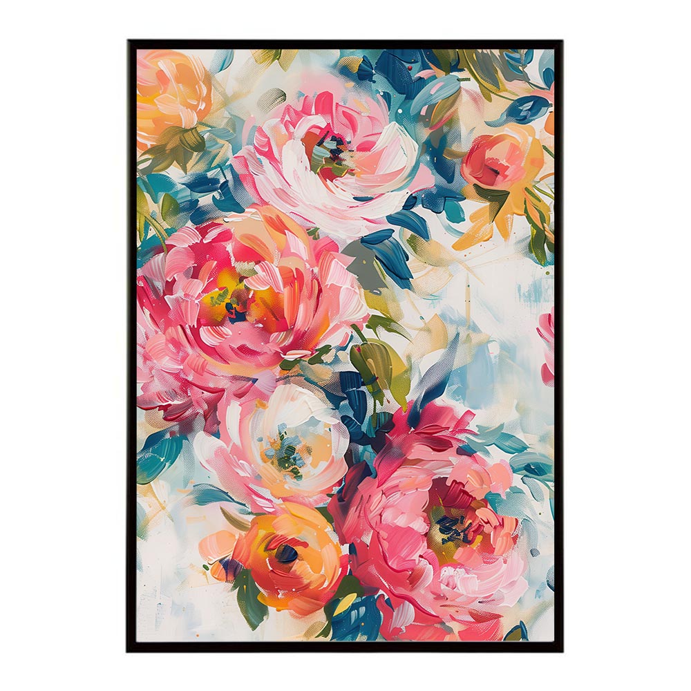 アーティスティックフラワー ポスター 花 絵画 アート 画家 名画 コンセプトアート 油絵 水彩画 絵具 インテリア 壁掛け おしゃれ モダン 北欧 韓国風 アートフレーム 【lh-poster-10888】