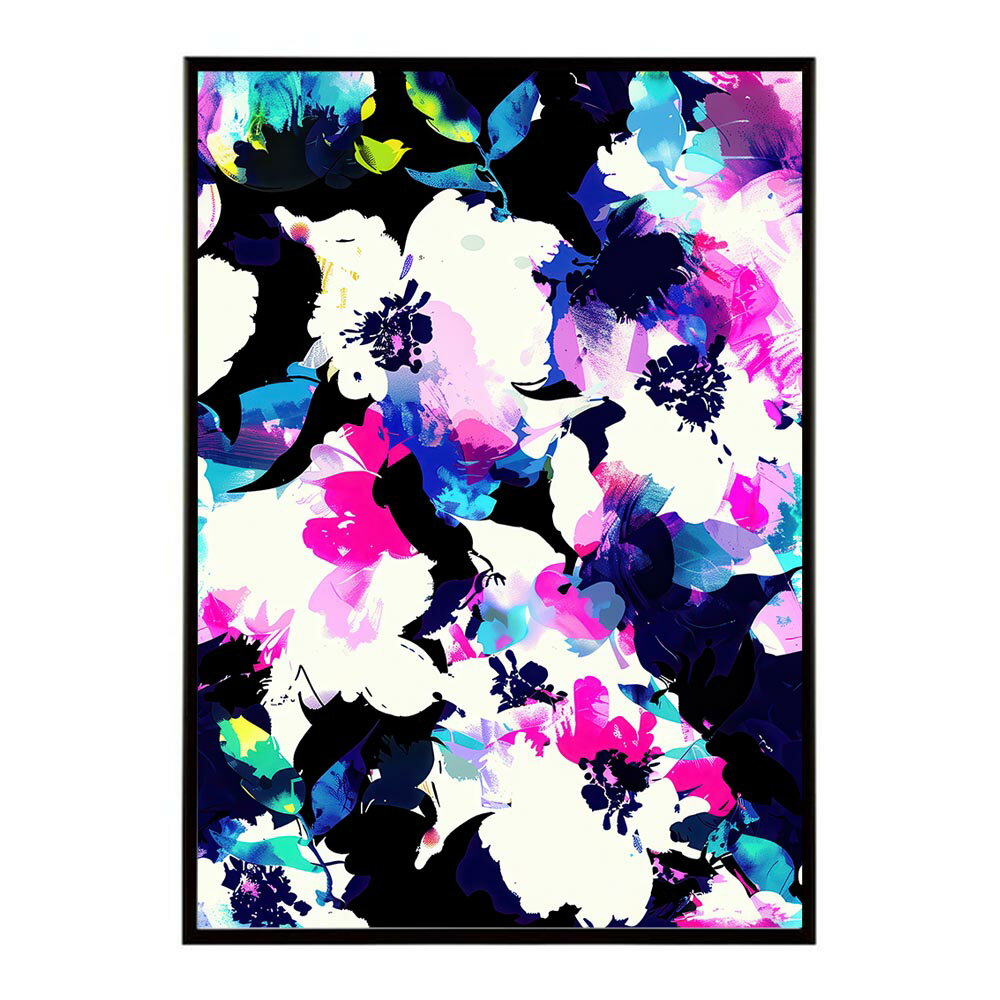 アーティスティックフラワー ポスター 花 絵画 アート 画家 名画 コンセプトアート 油絵 水彩画 絵具 インテリア 壁掛け おしゃれ モダン 北欧 韓国風 アートフレーム 【lh-poster-10889】
