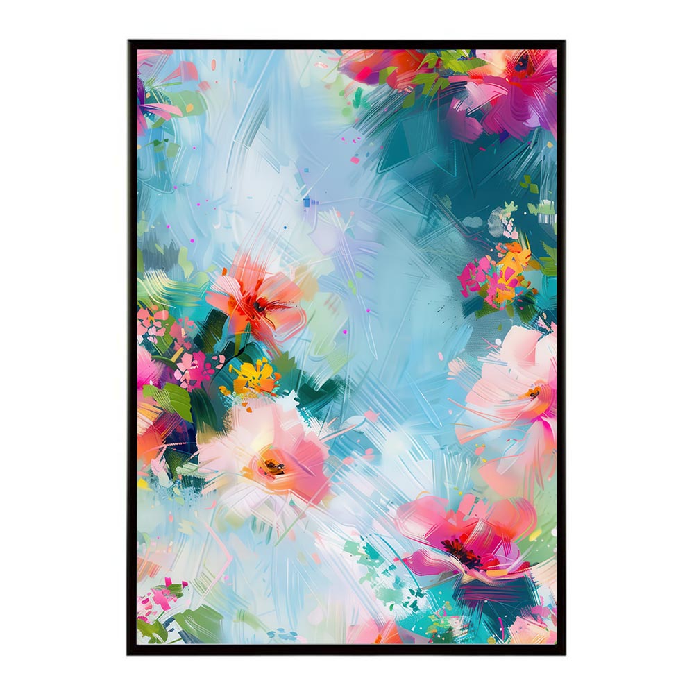 アーティスティックフラワー ポスター 花 絵画 アート 画家 名画 コンセプトアート 油絵 水彩画 絵具 インテリア 壁掛け おしゃれ モダン 北欧 韓国風 アートフレーム 【lh-poster-10890】