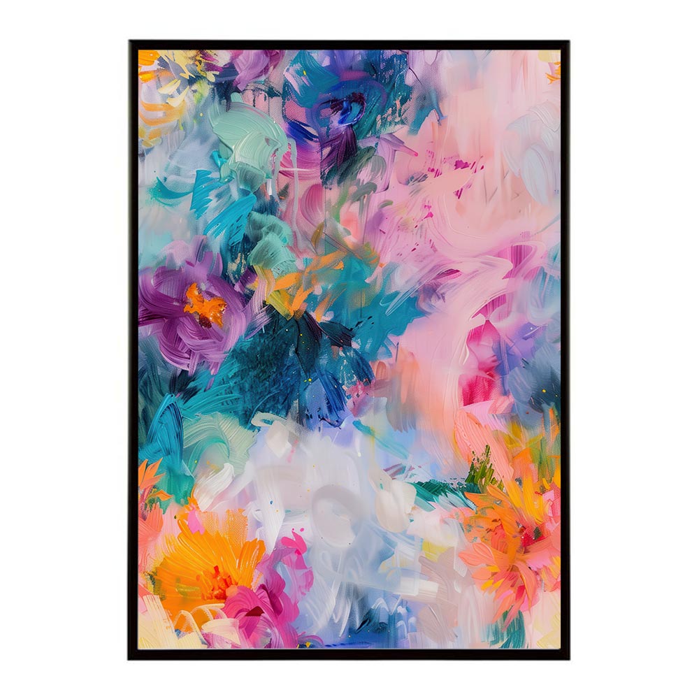 アーティスティックフラワー ポスター 花 絵画 アート 画家 名画 コンセプトアート 油絵 水彩画 絵具 インテリア 壁掛け おしゃれ モダン 北欧 韓国風 アートフレーム 【lh-poster-10892】