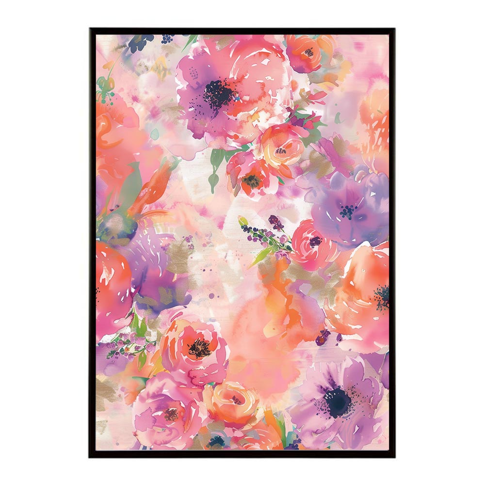 アーティスティックフラワー ポスター 花 絵画 アート 画家 名画 コンセプトアート 油絵 水彩画 絵具 インテリア 壁掛け おしゃれ モダン 北欧 韓国風 アートフレーム 【lh-poster-10894】