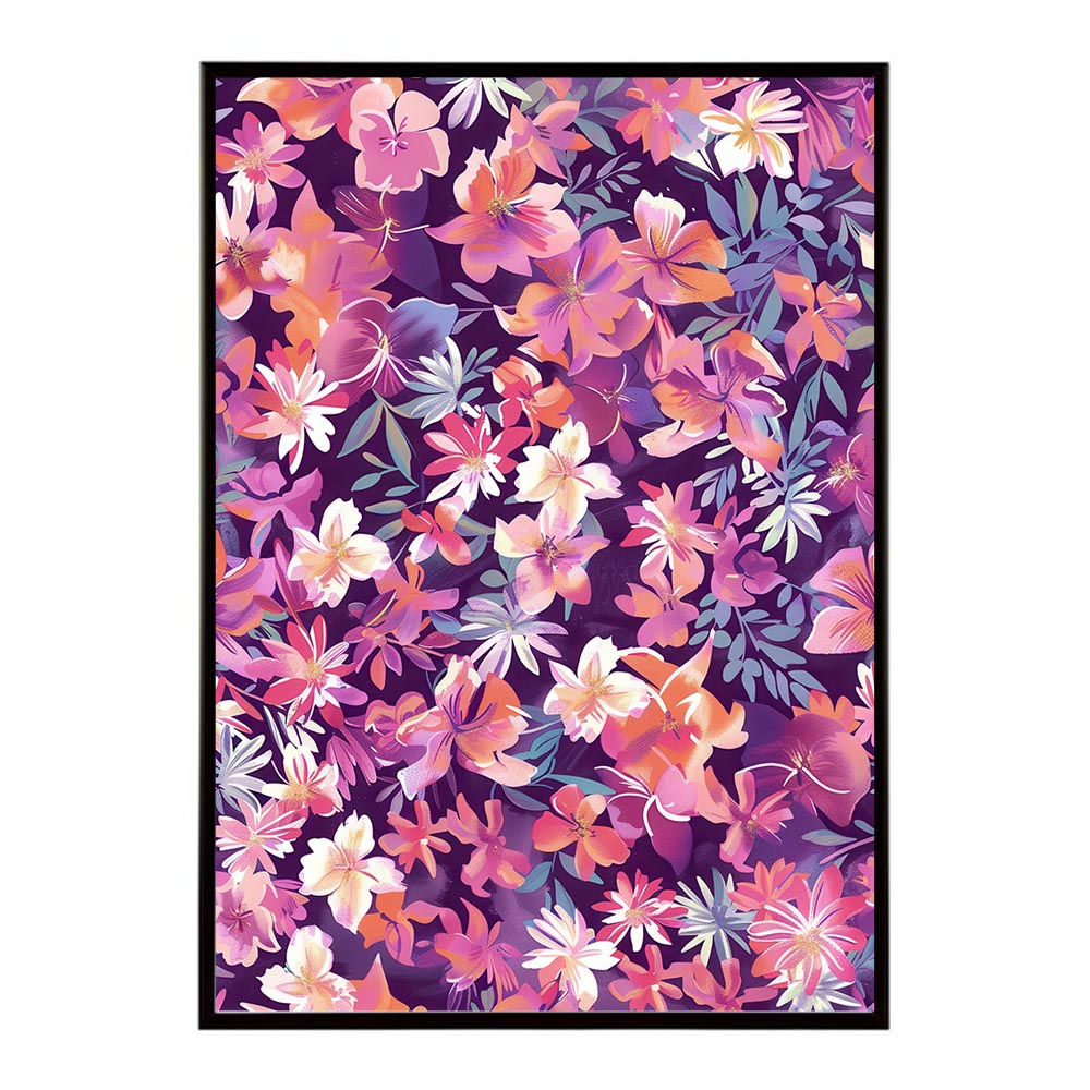 アーティスティックフラワー ポスター 花 絵画 アート 画家 名画 コンセプトアート 油絵 水彩画 絵具 リビング 寝室 玄関 おしゃれ インテリア フラワーアート 大人可愛い 【lh-poster-10907】