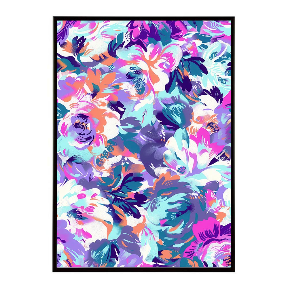 アーティスティックフラワー ポスター 花 絵画 アート 画家 名画 コンセプトアート 油絵 水彩画 絵具 リビング 寝室 玄関 おしゃれ インテリア フラワーアート 大人可愛い 【lh-poster-10909】