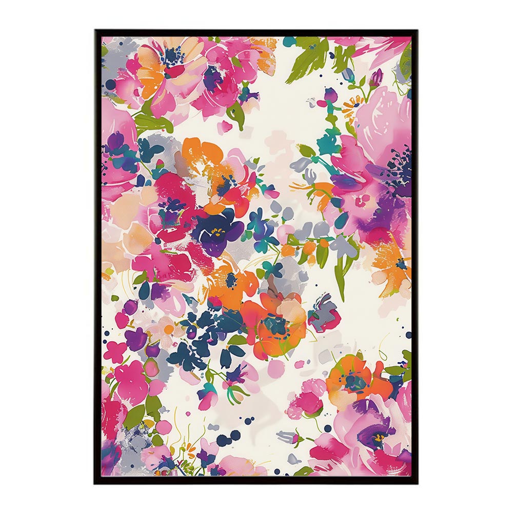 アーティスティックフラワー ポスター 花 絵画 アート 画家 名画 コンセプトアート 油絵 水彩画 絵具 リビング 寝室 玄関 おしゃれ インテリア フラワーアート 大人可愛い 【lh-poster-10923】