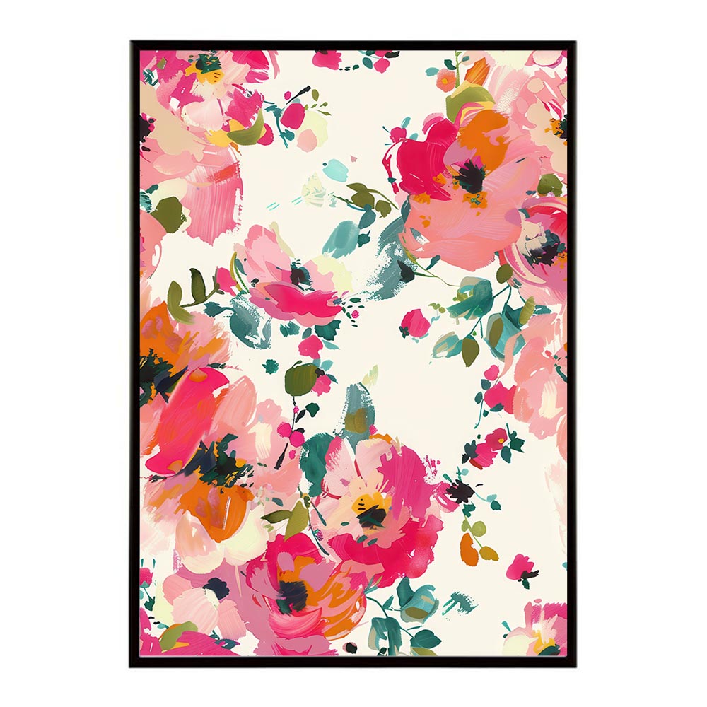 アーティスティックフラワー ポスター 花 絵画 アート 画家 名画 コンセプトアート 油絵 水彩画 絵具 リビング 寝室 玄関 おしゃれ インテリア フラワーアート 大人可愛い 【lh-poster-10927】