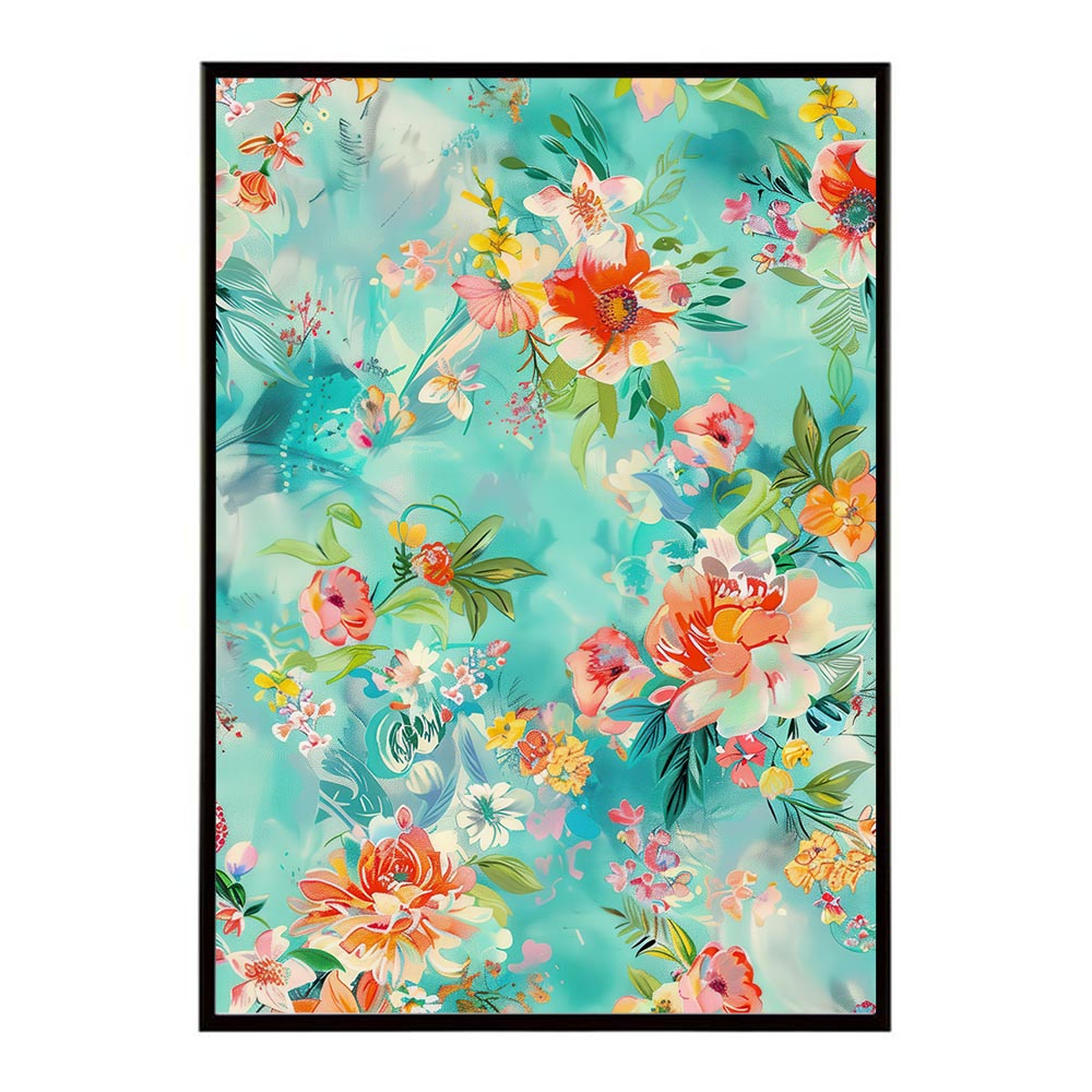 アーティスティックフラワー ポスター 花 絵画 アート 画家 名画 コンセプトアート 油絵 水彩画 絵具 リビング 寝室 玄関 おしゃれ インテリア フラワーアート 大人可愛い 【lh-poster-10957】