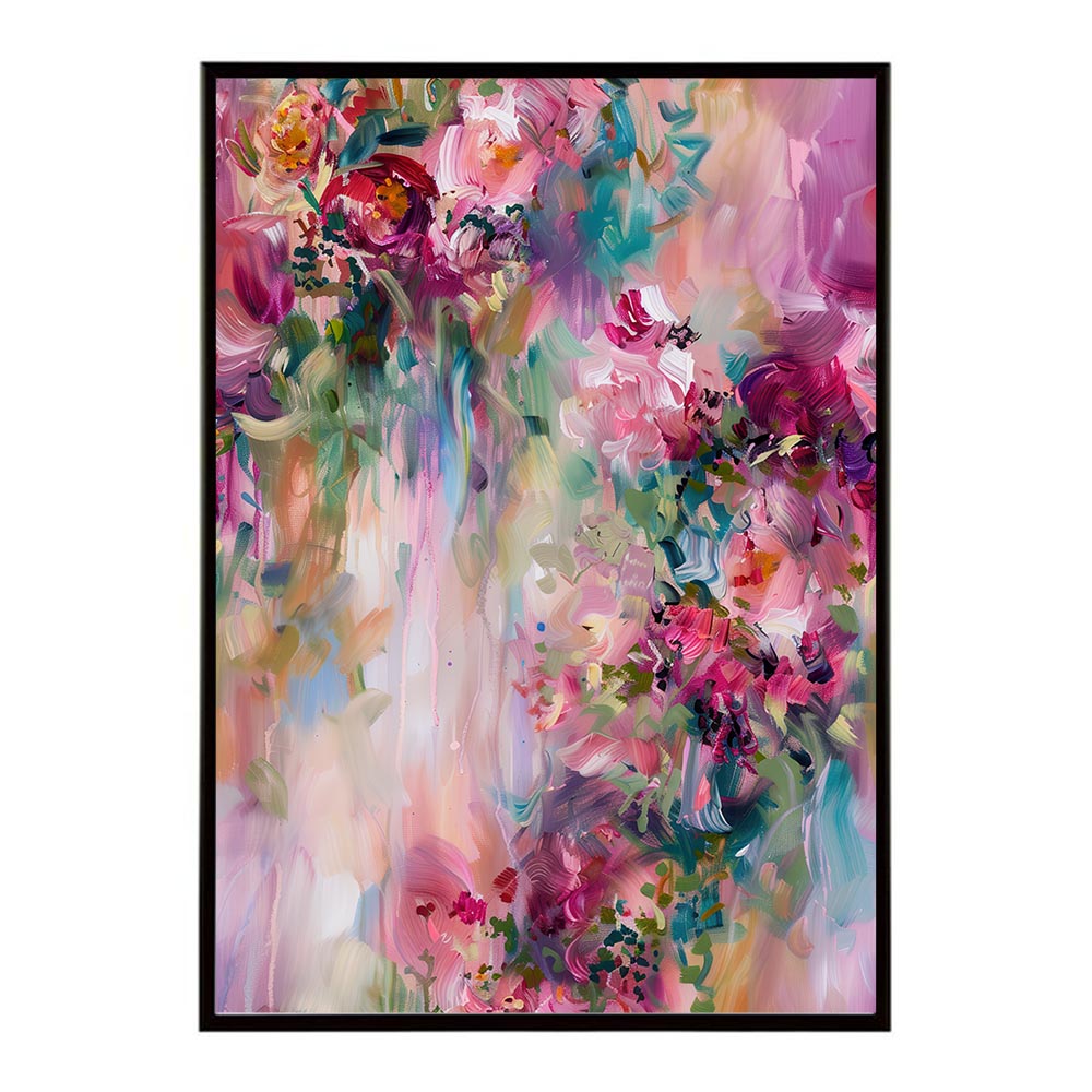 アーティスティックフラワー ポスター 花 絵画 アート 画家 名画 コンセプトアート 油絵 水彩画 絵具 リビング 寝室 玄関 おしゃれ インテリア フラワーアート 大人可愛い 【lh-poster-10971】