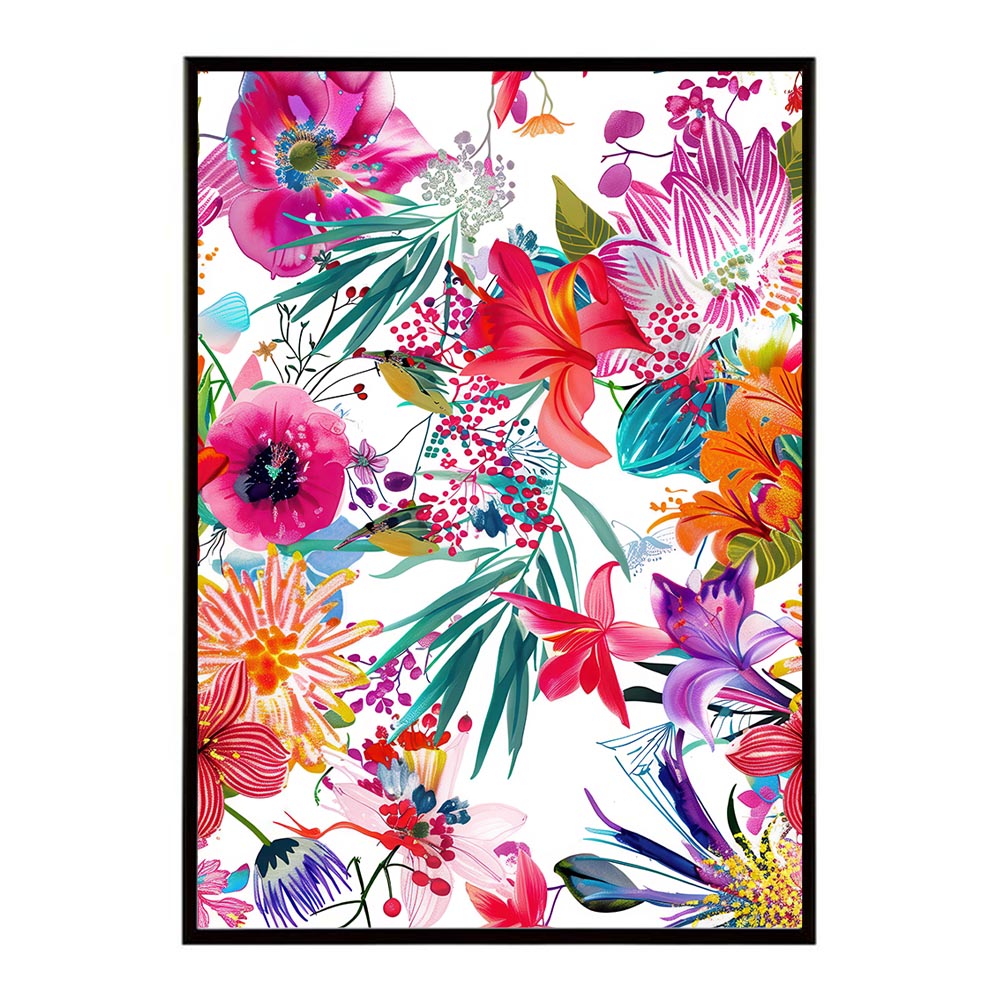 アーティスティックフラワー ポスター 花 絵画 アート 画家 名画 コンセプトアート 油絵 水彩画 絵具 リビング 寝室 玄関 おしゃれ インテリア フラワーアート 大人可愛い 【lh-poster-10982】