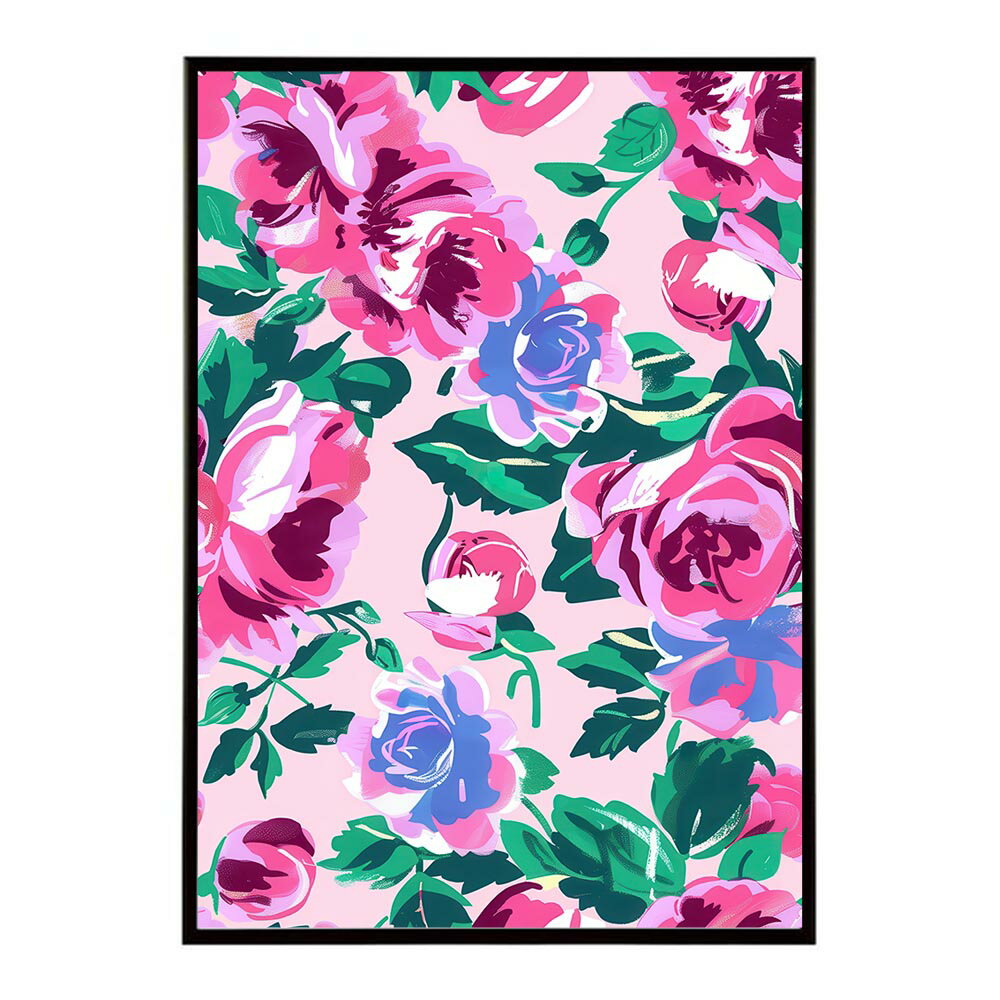 アーティスティックフラワー ポスター 花 絵画 アート 画家 名画 コンセプトアート 油絵 水彩画 絵具 リビング 寝室 玄関 おしゃれ インテリア フラワーアート 大人可愛い 【lh-poster-10991】