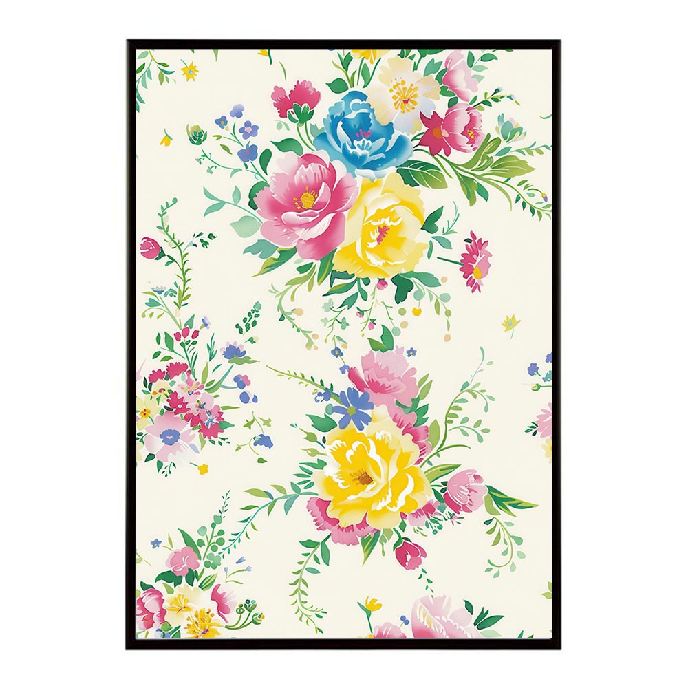 アーティスティックフラワー ポスター 花 絵画 アート 画家 名画 コンセプトアート 油絵 水彩画 絵具 リビング 寝室 玄関 おしゃれ インテリア フラワーアート 大人可愛い 【lh-poster-10998】