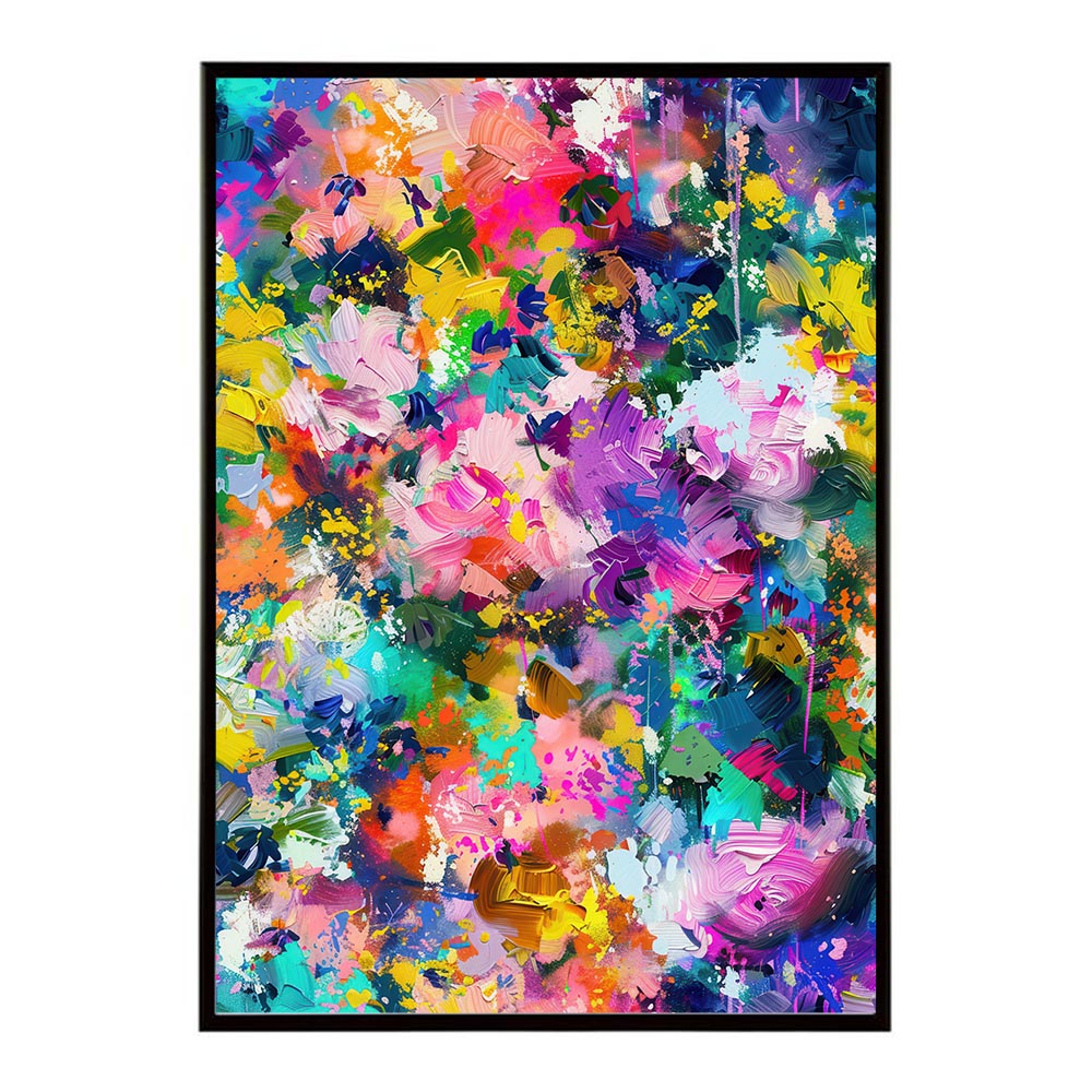 アーティスティックフラワー ポスター 花 絵画 アート 画家 名画 コンセプトアート 油絵 水彩画 絵具 リビング 寝室 玄関 おしゃれ インテリア フラワーアート 大人可愛い 【lh-poster-11012】